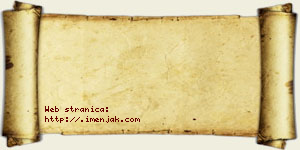 Jasna Debeljak vizit kartica